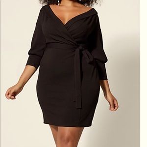 Black off the shoulder dress